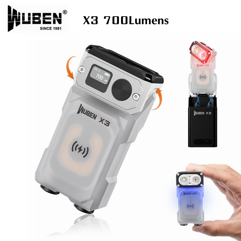Outdoor Adventure Hours - WUBEN X3 Torcia EDC multifunzionale 700