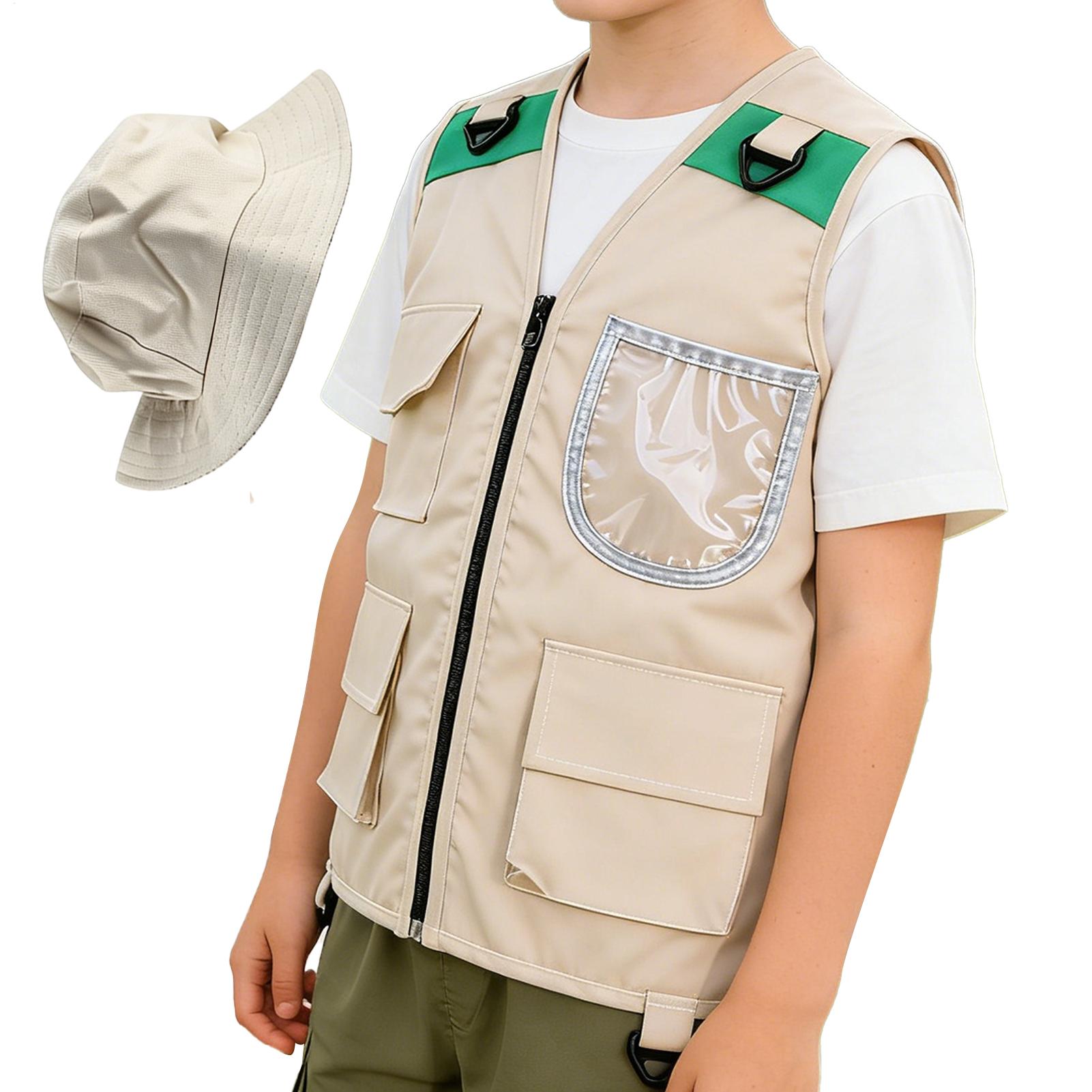 1 Pezzo Gilet da Esploratore p - Outdoor Adventure Logo recensione e prezzo